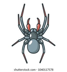 Spider icon. Cartoon illustration of spider vector icon for web