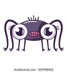 Spider icon. Cartoon illustration of spider vector icon for web