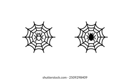 Spider icon design with white background stock illustration