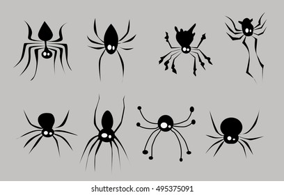 spider icon element set for Halloween. vector illustration