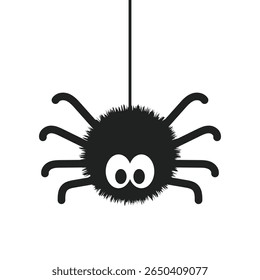 Ícone de aranha em estilo plano. Ilustração do vetor de inseto tarântula em fundo isolado. A vida selvagem assina o conceito de negócios.