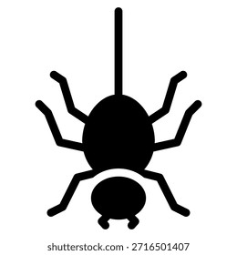 Icono de araña en estilo glifo