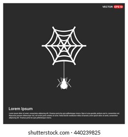 Spider icon. Happy Halloween 