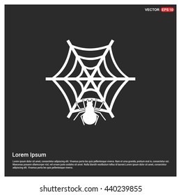 Spider icon. Happy Halloween 