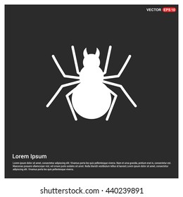 Spider icon. Happy Halloween 