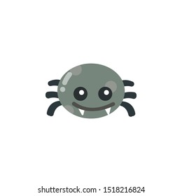 spider icon helloween vector cartoon