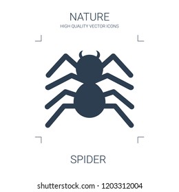 spider icon. high quality filled spider icon on white background. from nature collection flat trendy vector spider symbol. use for web and mobile
