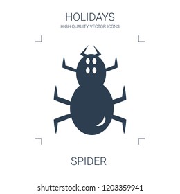 spider icon. high quality filled spider icon on white background. from holidays collection flat trendy vector spider symbol. use for web and mobile