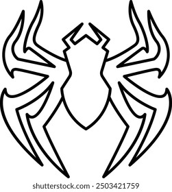 Spider Icon and Illustration for Halloween and Creepy-Themed Designs
