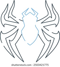 Spider Icon and Illustration for Halloween and Creepy-Themed Designs