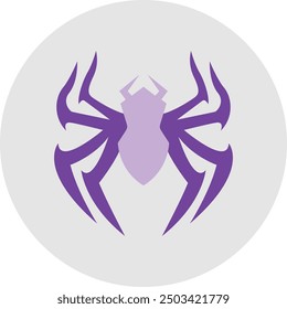 Spider Icon and Illustration for Halloween and Creepy-Themed Designs