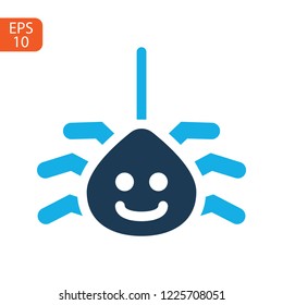 Spider icon illustration isolated vector sign symbol