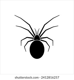 Spider Icon, Insect Icon Vector Art Illustration