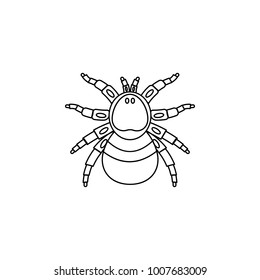 spider icon. Insect world elements icon. Premium quality graphic design icon. Simple line icon for websites, web design, mobile app, info graphics on white background