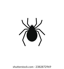 Spider icon isolated on white background