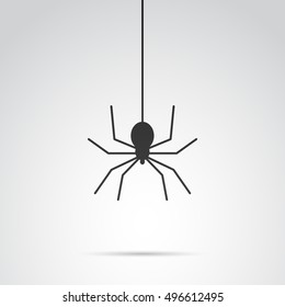 Spider icon isolated on white background. Vector art.