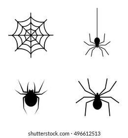 Spider icon isolated on white background. Vector art.