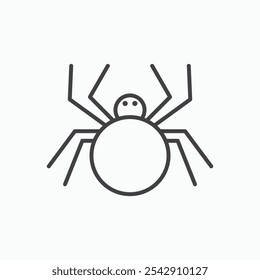 Spider icon. isolated simple vector icon on white background. EPS10