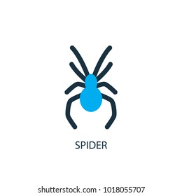 Spider icon. Logo element illustration. Spider symbol design from 2 colored collection. Simple Spider concept. Can be used in web and mobile.
