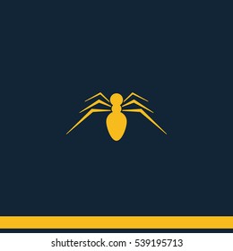 Spider icon. Spider logo illustration.