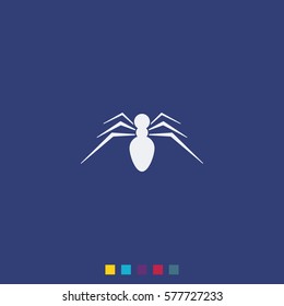 Spider icon. Spider logo illustration.