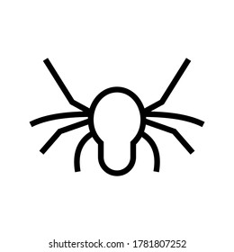 spider icon or logo isolated sign symbol vector illustration - high quality black style vector icons
