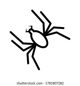 spider icon or logo isolated sign symbol vector illustration - high quality black style vector icons
