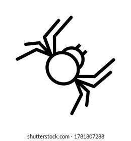 spider icon or logo isolated sign symbol vector illustration - high quality black style vector icons
