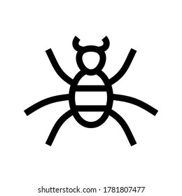 spider icon or logo isolated sign symbol vector illustration - high quality black style vector icons

