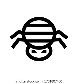 spider icon or logo isolated sign symbol vector illustration - high quality black style vector icons

