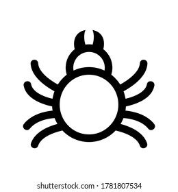 spider icon or logo isolated sign symbol vector illustration - high quality black style vector icons
