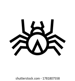 spider icon or logo isolated sign symbol vector illustration - high quality black style vector icons
