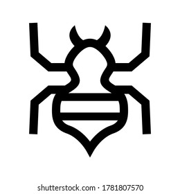 spider icon or logo isolated sign symbol vector illustration - high quality black style vector icons
