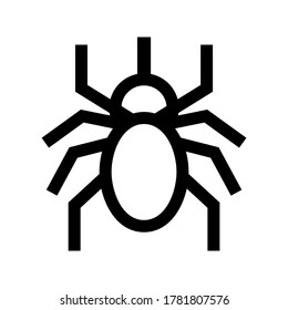 spider icon or logo isolated sign symbol vector illustration - high quality black style vector icons
