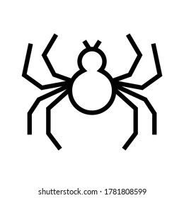 spider icon or logo isolated sign symbol vector illustration - high quality black style vector icons
