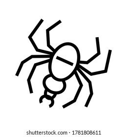 spider icon or logo isolated sign symbol vector illustration - high quality black style vector icons
