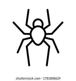 spider icon or logo isolated sign symbol vector illustration - high quality black style vector icons
