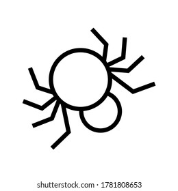 spider icon or logo isolated sign symbol vector illustration - high quality black style vector icons
