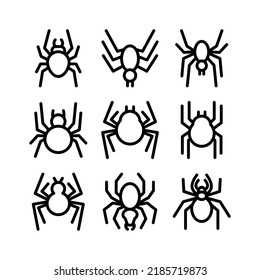 spider icon or logo isolated sign symbol vector illustration - Collection of high quality black style vector icons
