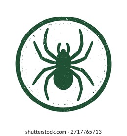 spider icon logo seal vector on white background
Vector stamp icon