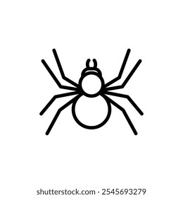 Spider icon logo sign set vector outline