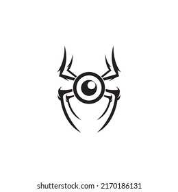 Spider icon logo vector design template