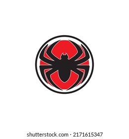 Spider icon logo vector design template