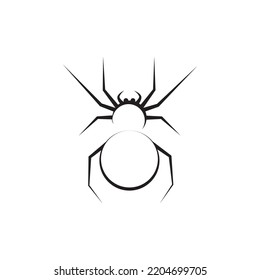 Spider icon logo vector illustration