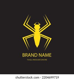 Spider icon logo vector illustration
