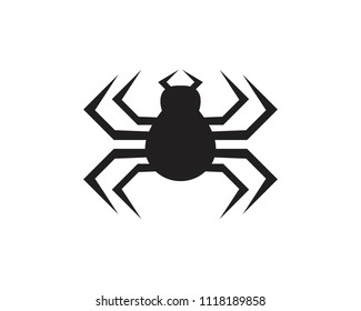 Spider icon logo vector template