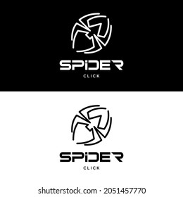 spider icon logo,monoline logo,abstract logo