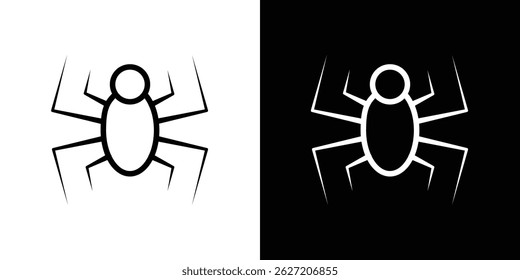 Spider icon. Logotype vector set