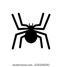 Spider icon on white background