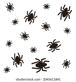 spider icon pattern vector design